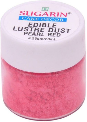

SUGARIN Edible Lustre Dust, 4.25gm, Pearl Red Baking Powder(4.25 g)