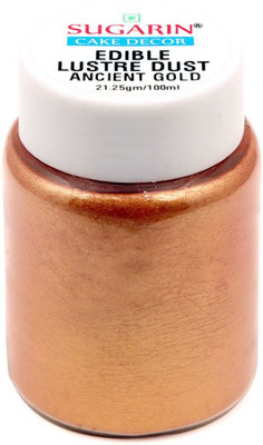 

SUGARIN Edible Lustre Dust, 21.25gm, Ancient Gold Baking Powder(21.25 g)
