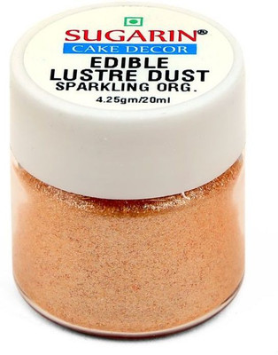 

SUGARIN Edible Lustre Dust, 4.25gm, Sp. Orange Baking Powder(4.25 g)