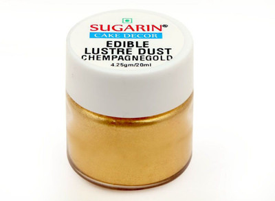 

SUGARIN Edible Lustre Dust, 4.25gm, Champagne Gold Baking Powder(4.25 g)