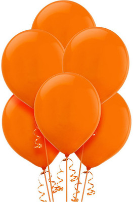

Indeavour Solid IND027123 Balloon(Orange, Pack of 50)