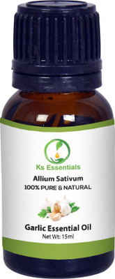 

Ks Essentials 100% Pure Garlic Essential Oil Natural, Undiluted for Skin & hair(15 ml)