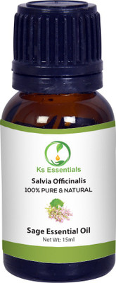 

Ks Essentials 100% Pure Sage Essential Oil (Salvia Officinalis) Natural & Undiluted(15 ml)