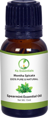 

Ks Essentials 100% Pure Spearmint Essential Oil Natural & Therapeutic Grade For Skin care & Hair(15 ml)