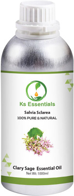 

Ks Essentials 100% Pure Clary Sage Essential Oil (Salvia Sclarea) Pure and Natural(1000 ml)