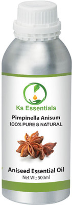

Ks Essentials 100% Pure Aniseed Essential Oil (Pimpinella anisum) Natural Therapeutic Grade(500 ml)