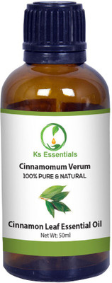 

Ks Essentials 100% Pure Cinnamon leaf (Dalchini) Oil Natural & Undiluted For Hair & Skin Care(50 ml)
