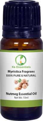 

Ks Essentials 100% Pure Nutmeg Essential Oil (Myristica fragrans) Natural Therapeutic Grade(10 ml)