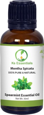 

Ks Essentials 100% Pure Spearmint Essential Oil Natural & Therapeutic Grade For Skin care & Hair(30 ml)