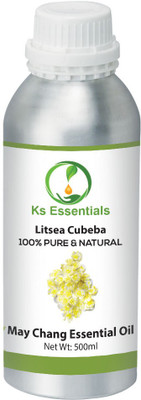 

Ks Essentials 100% Pure May Chang Essential Oil (Litsea cubeba) Natural Therapeutic Grade Steam Distilled(500 ml)