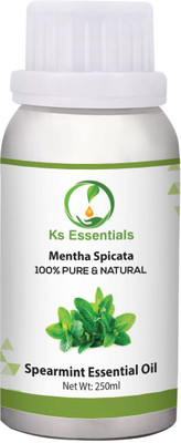

Ks Essentials 100% Pure Spearmint Essential Oil Natural & Therapeutic Grade For Skin care & Hair(250 ml)