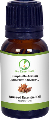 Ks Essentials 100% Pure Aniseed Essential Oil (Pimpinella anisum) Natural Therapeutic Grade(15 ml)