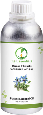 

Ks Essentials 100% Pure Borage Essential Oil (Borago Officinalis) Pure and Natural Therapeutic Grade(1000 ml)