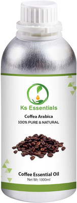 

Ks Essentials 100% Pure Coffee Essential Oil (Coffea arabica) Natural Therapeutic Grade(1000 ml)