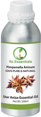 

Ks Essentials 100% Pure Star Anise Essential oil (Pimpenella anisum) Natural Therapeutic Grade(500 ml)