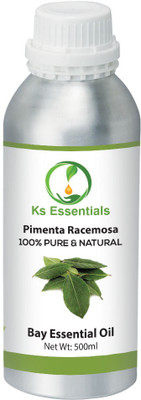 

Ks Essentials 100% Pure Bay Essential Oil (Pimenta racemosa) Natural Therapeutic Grade(500 ml)