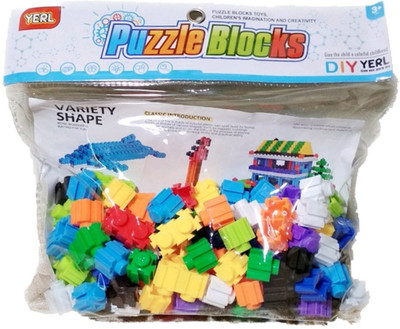 

SAWAN SHOPPING MART Alphabets Letters Variety Puzzle Blocks 80PCS Funny DIY Build toys Alphabet Puzzle Building blocks(Multicolor)