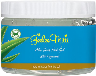 

Geeleemitti Aloe Vera Foot Gel for Cracked Heels, Feet Care, Sports Recovery, Scar Removal with Peppermint(150 g)