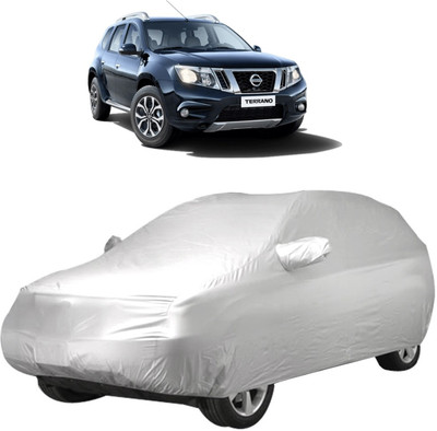 InayaAutoMotive Car Cover For Nissan Terrano (With Mirror Pockets)(Silver)