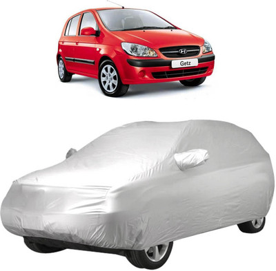 InayaAutoMotive Car Cover For Hyundai Getz (With Mirror Pockets)(Silver)