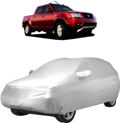 InayaAutoMotive Car Cover For Tata Xenon XT (With Mirror Pockets)(Silver)