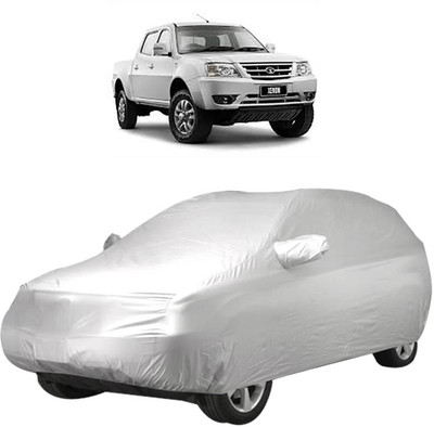InayaAutoMotive Car Cover For Tata Xenon (With Mirror Pockets)(Silver)