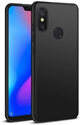 Jannock Back Cover for Mi Redmi Note 6 Pro(Black, Grip Case, Pack of: 1)