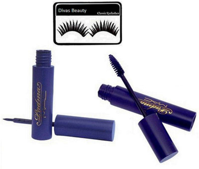 

Divas Beauty eyelashes, padma eyeliner, padma mascara(Set of 2)