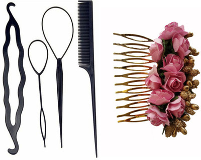 

JAMPAK Great product for girls OSM Flower Accessories and new style hair gajra for bridal girls(Set of 5)