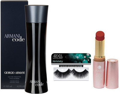 

jenney Eyelashes, CODE Perfume & 9 To 5 Lipstick(Set of 3)