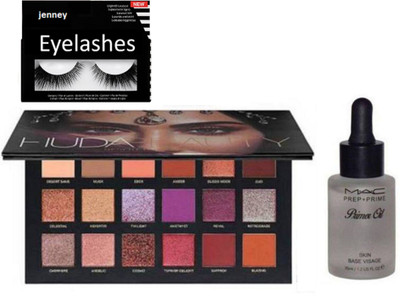 

jenney Eyelashes & Huda Beauty Palette & Primer Oli(Set of 3)