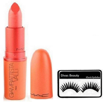 

Divas Beauty Eyelashes& Matte Finish Lipstick.(Set of 2)