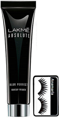 

anamaria Eyelashes & Lakme Absolut Blur Perfect Makeup Primer(Set of 2)