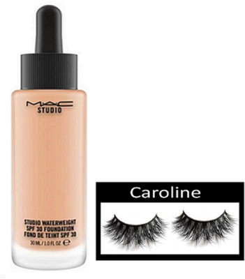 

caroline Eyelashes, Mac Studio Waterweight Foundation(Set of 2)