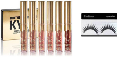 

Blushinsta Kylie Birthday Collection set 6 with Eyelashes(Set of 7)