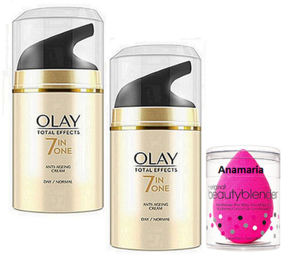 

anamaria Sponge Puff & Olay Anti Ageing Day Cream (Pack Of 2)(Set of 3)