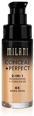 

Milani Conceal + Perfect 2-in-1 Foundation Concealer, Warm Beige, 1.0 Fluid Ounce Concealer(Warm Beige)