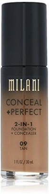 

Milani Conceal + Perfect 2-in-1 Foundation Concealer, Tan, 1.0 Fluid Ounce Concealer(Tan)