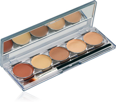 

Mars 5 Color Matte Finish Waterproof Contour Palette Concealer(Beige-8)