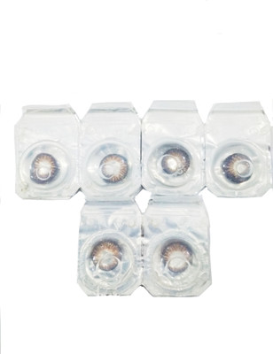 

drr Brown eyes contact lanse Monthly Contact Lens(0, Brown, Pack of 3)