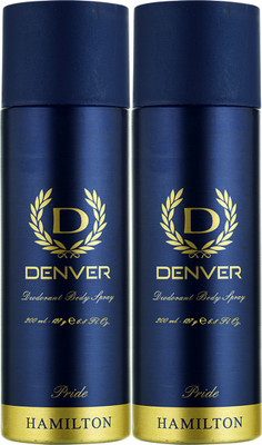 

Denver Pride Combo Deodorant Spray - For Men(400 ml, Pack of 2)