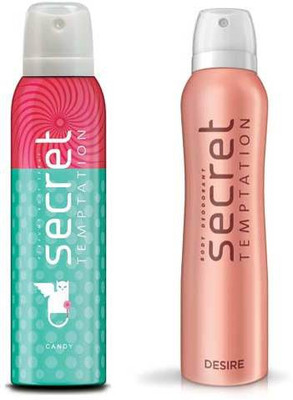

Secret Temptation Candy and Desire Deodorant Spray - For Women(300 ml, Pack of 2)