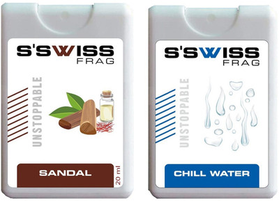 

S'SWISS sandal and chill water combo Pack - 40 ml Pocket Perfume - For Men & Women(40 ml, Pack of 2)