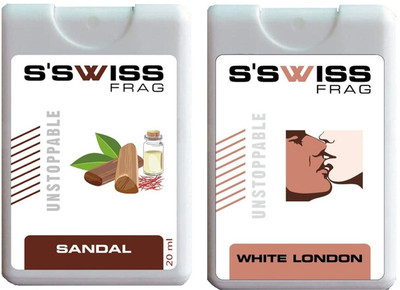 

S'SWISS sandal and white london combo Pack - 40 ml Pocket Perfume - For Men & Women(40 ml, Pack of 2)