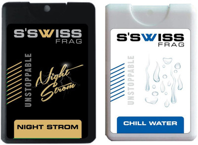 

S'SWISS night strom and chill water Combo Pack - 40 ml Pocket Perfume - For Men & Women(40 ml, Pack of 2)