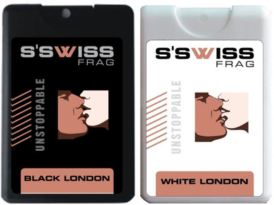 

S'SWISS black london and white london combo Pack - 40 ml Pocket Perfume - For Men & Women(40 ml, Pack of 2)
