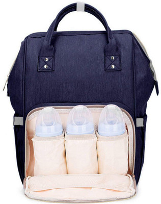 

Way Beyond Navy Blue Waterproof Multifunctional Diaper Backpack, 20x18x40cm Diaper Bag(Navy Blue)