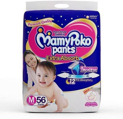 

MamyPoko MEDIUM PANT DIAPER - M 56 - M(56 Pieces)