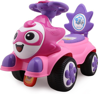 

A +B Foot To Floor Ride-On-Car 7657 (Pink) Car Non Battery Operated Ride On(Pink)