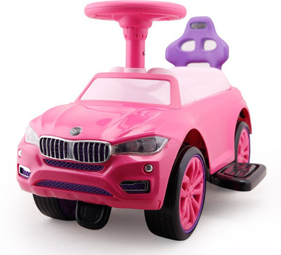 

A +B Foot To Floor Ride-On-Car (Pink) Car Non Battery Operated Ride On(Pink)